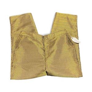 NWT Metallic Gold Maeve Anthropologie Pants Size Large Pockets